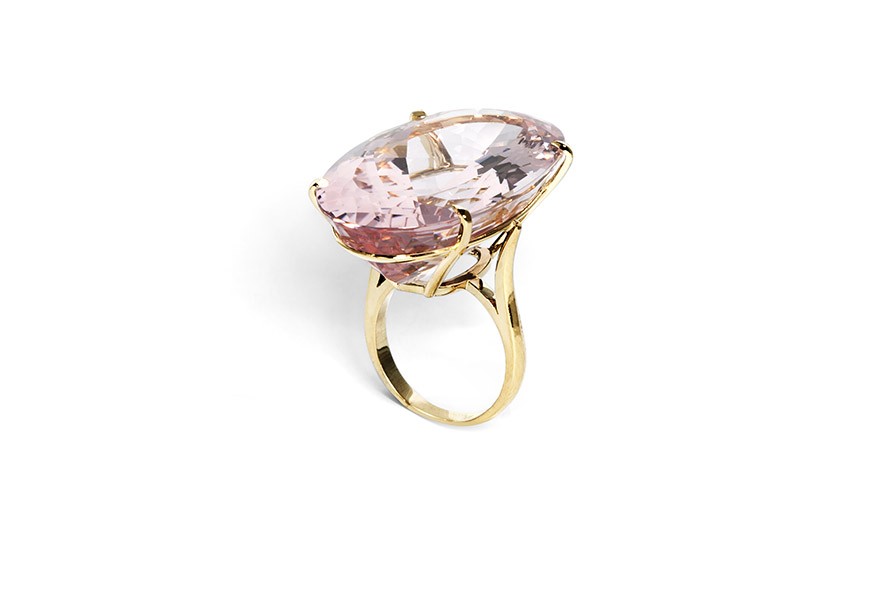 Gold Ring With Morganite