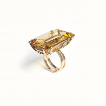 Gold Ring With Citrin