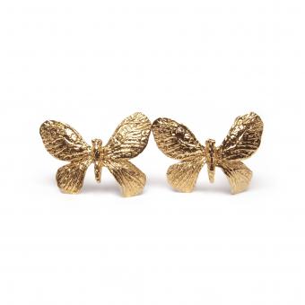 Silver earrings Butterfly